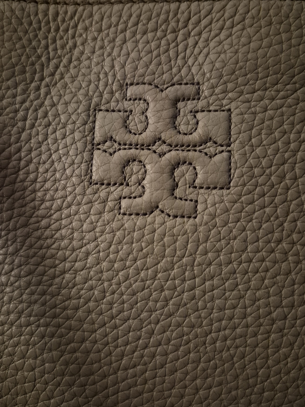 Tory Burch Pebbled Leather Tassel Tote — Taupe - Picture 2 of 10